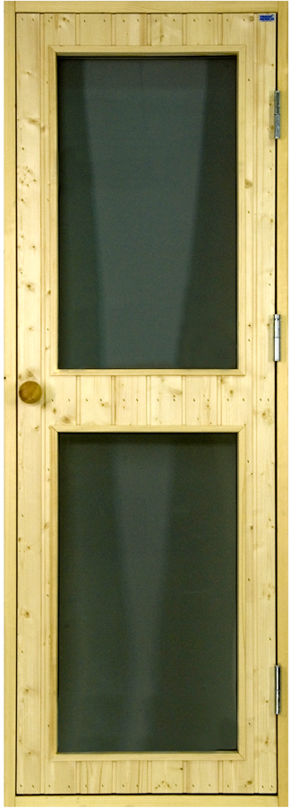 Badstud�r med 2 glasspartier