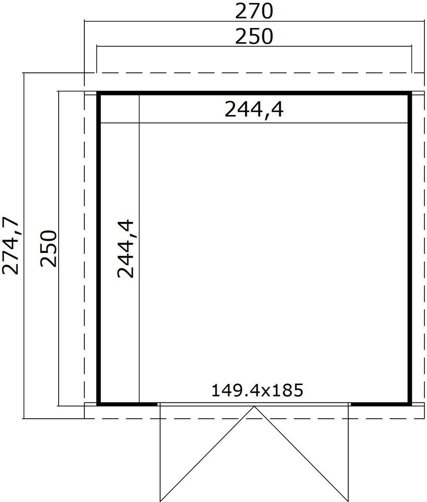 Bod Sammi D - 6,2 m² Bod Sammi D - 6,2 m²