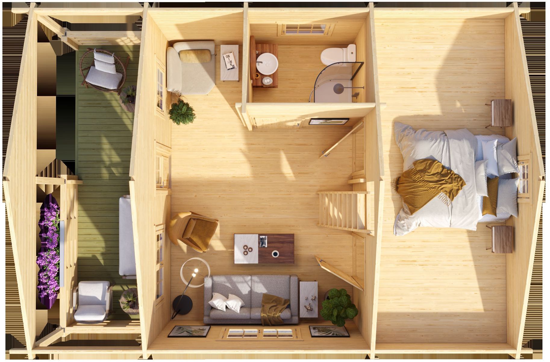 Feriehus Signe B - 38,3 m² Feriehus Signe B - 38,3 m²