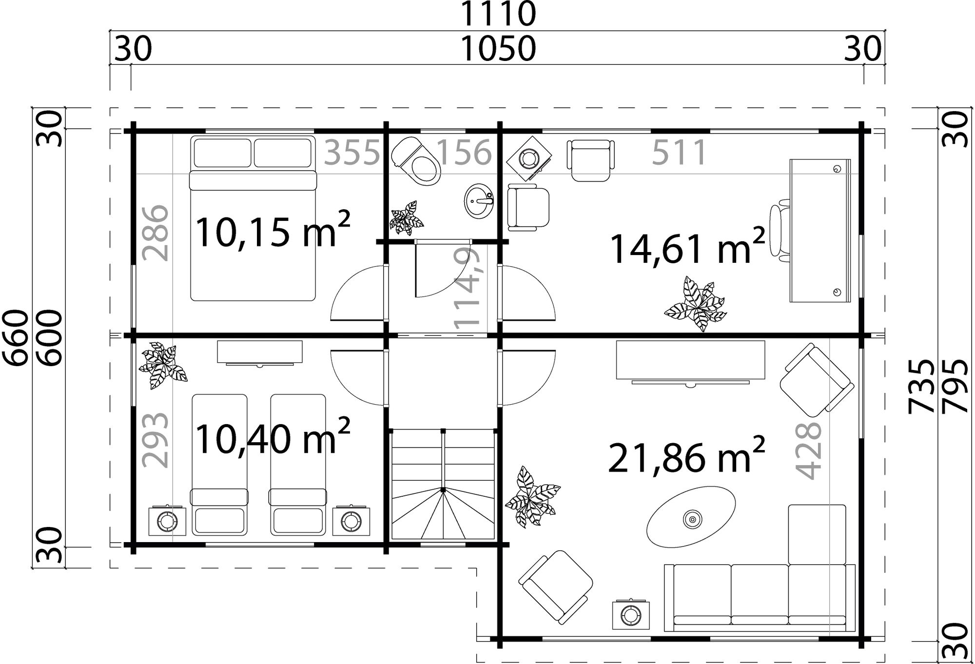 Feriehus Emilia A XL - 80,7 m�