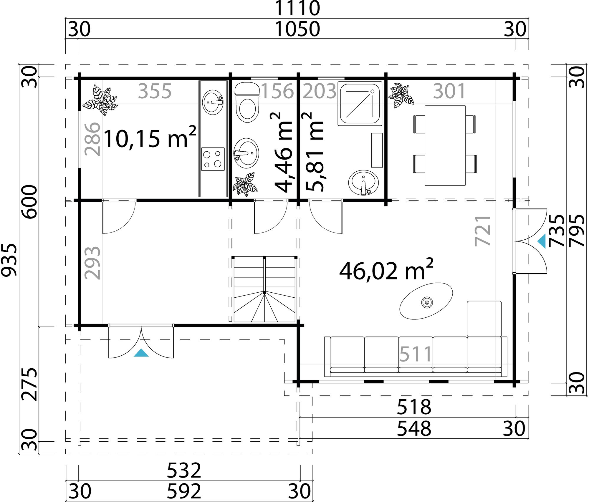 Feriehus Emilia B XL - 80,7 m�