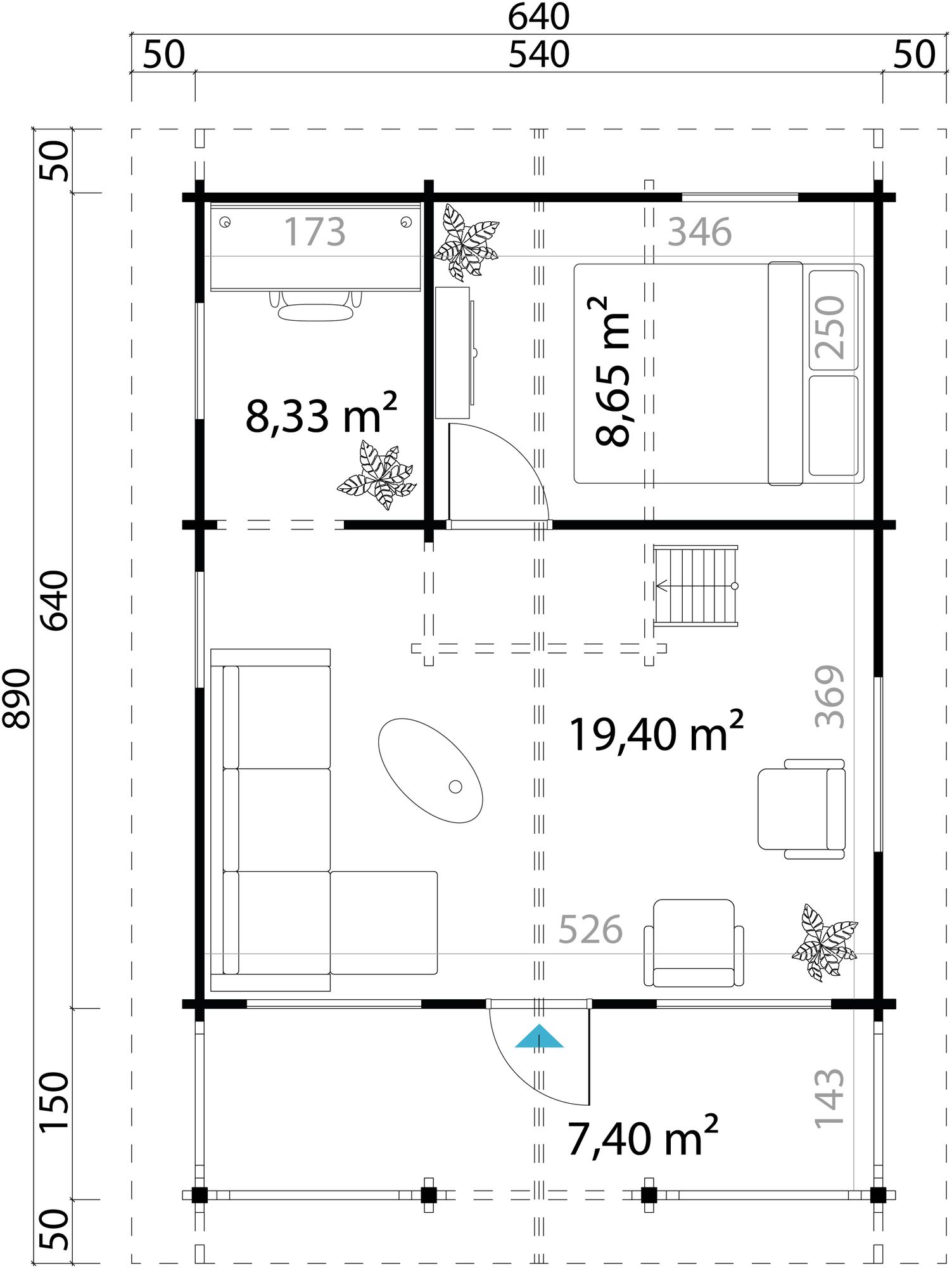 Feriehus Ivar C - 36,9 m�