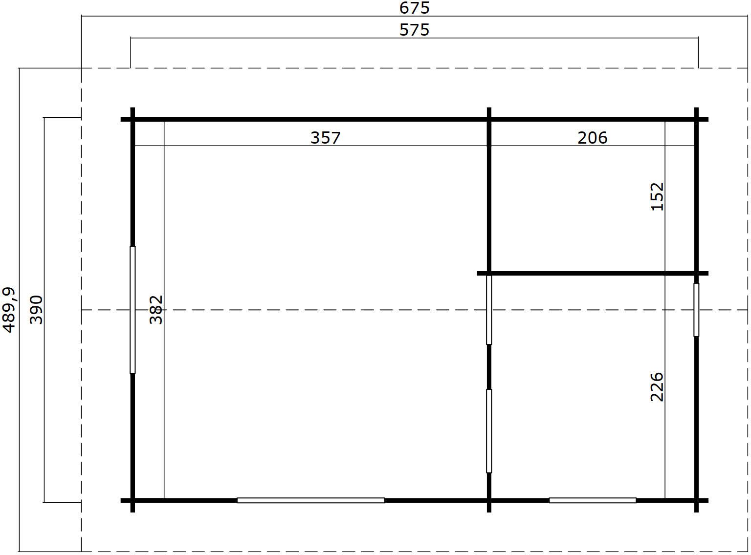Attefall hus Lina Silver - 24,3 m² Attefall hus Lina Silver - 24,3 m²