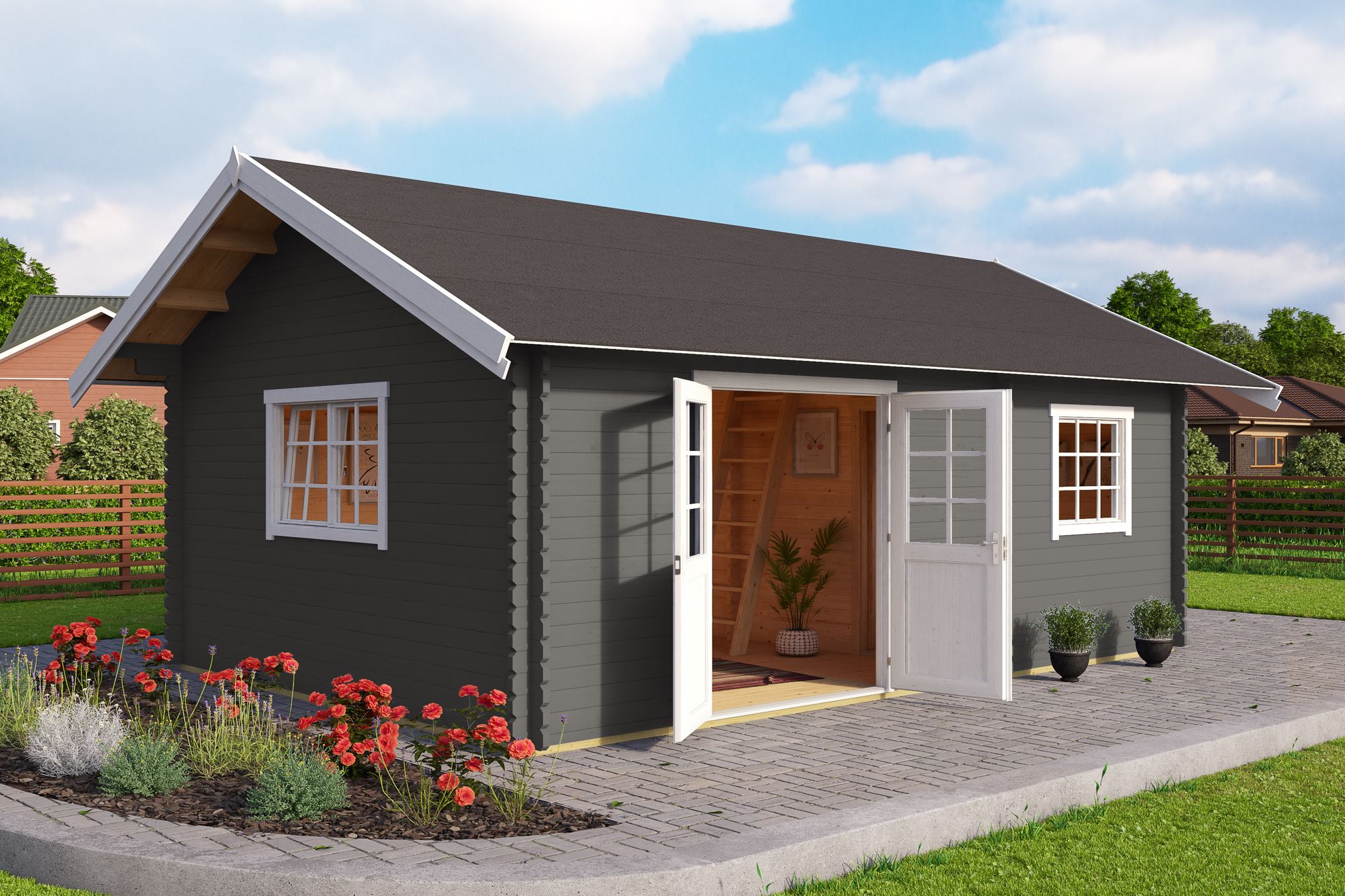 Attefallhus Lina Guld - 24,3 m² Attefallhus Lina Guld - 24,3 m²