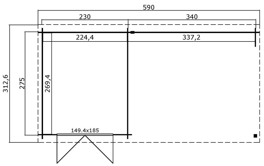 Bod Elin - 15,7 m² Bod Elin - 15,7 m²