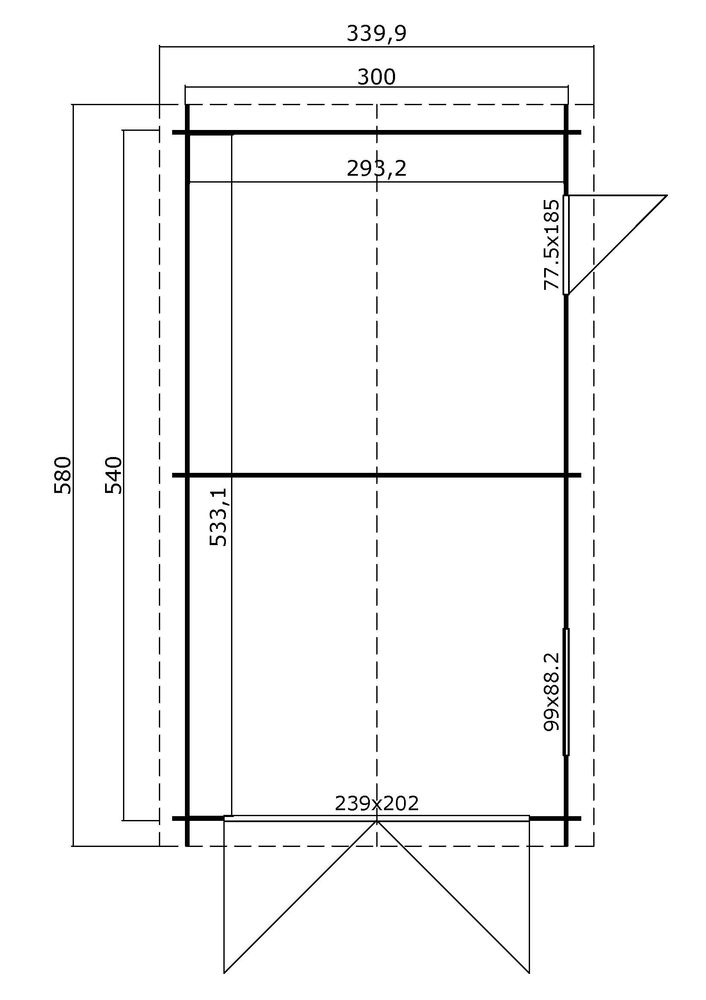Garage Gertrud - 16,2 m�
