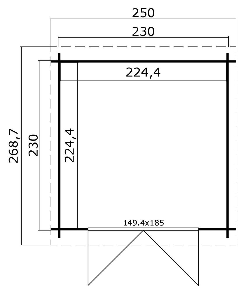 Bod Gudrun B - 5,3 m² Bod Gudrun B - 5,3 m²