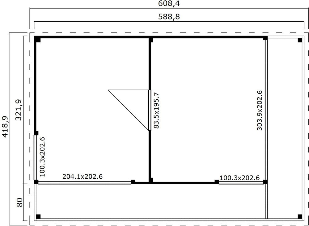 Anneks Katja C .V2 - 23,5 m² Anneks Katja C .V2 - 23,5 m²