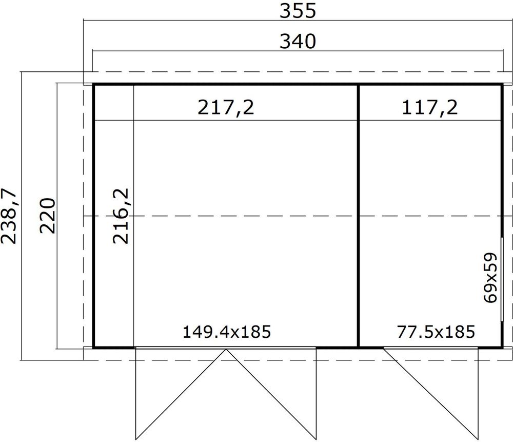 Bod Isabell C - 7,4 m² Bod Isabell C - 7,4 m²