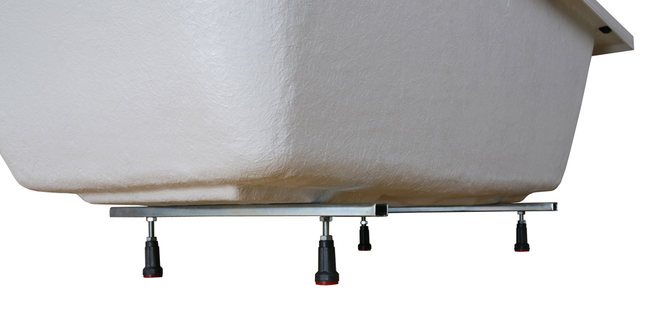 Assymtrisk venstremontert hj�rnebadekar - serien | Dybde 45 cm