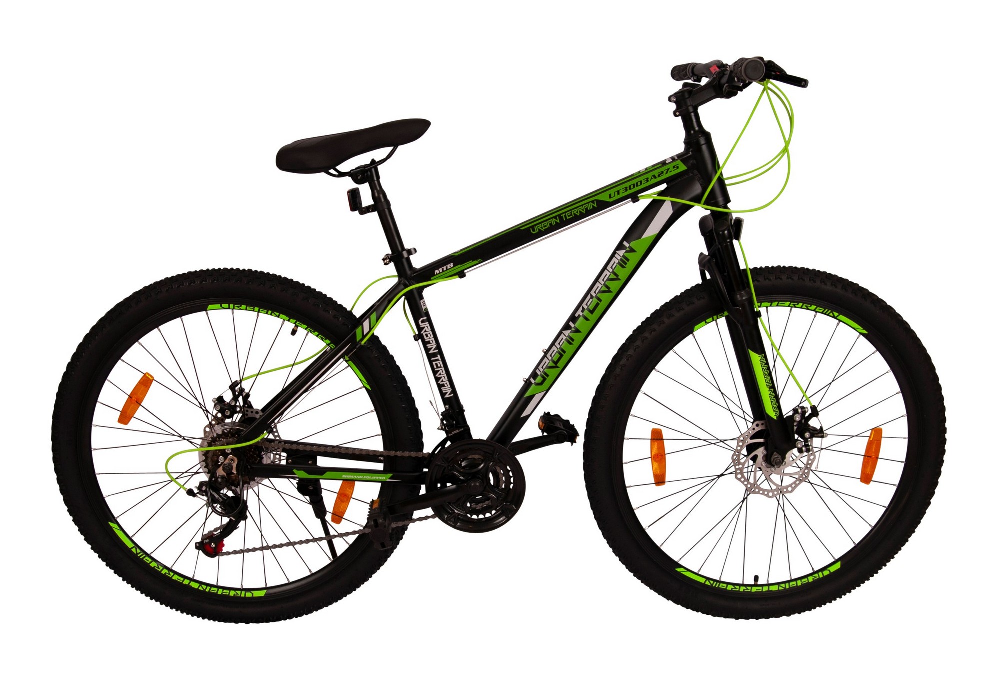 Terrengsykkel ALU - Urban Terrain 27.5" (Svart/Gr�nn) + L�s kjede