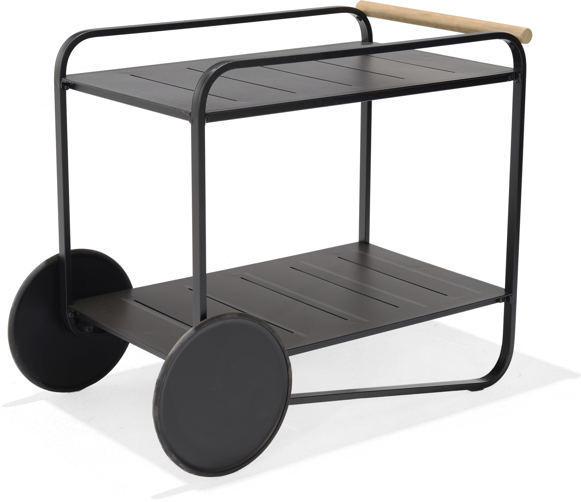 Livsstil Hageportaler - Serveringsvogn svart / Teak