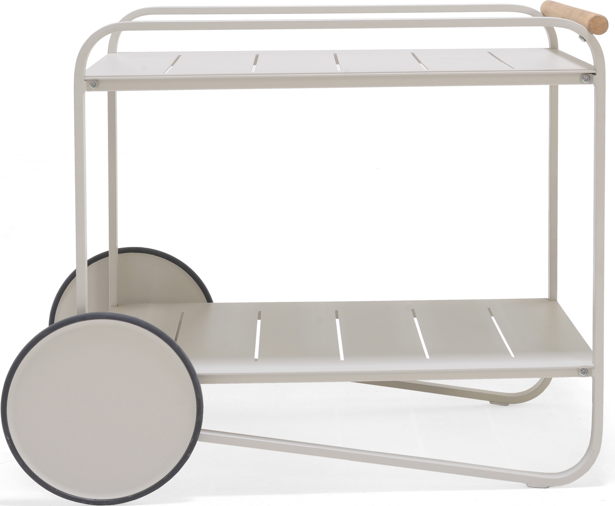 Livsstilshageportaler - Beige serveringsvogn