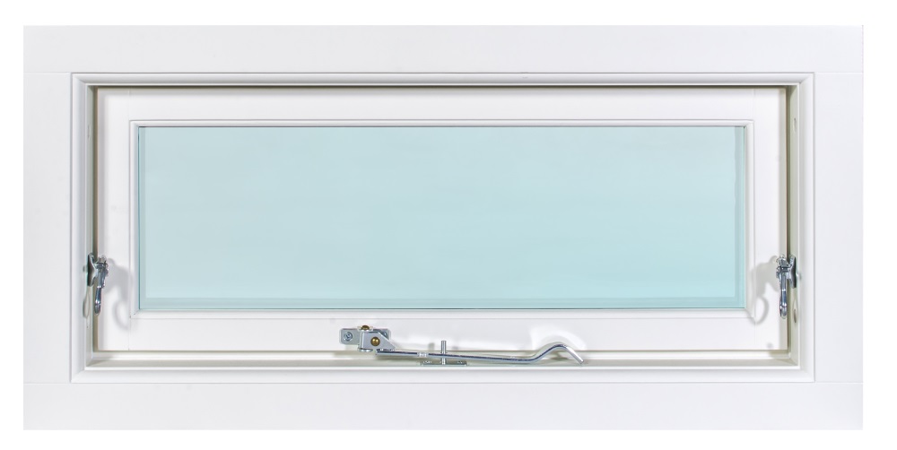 Topphengslet aluminiumsvindu i 3-lags glass, utovergående - U-verdi 1,1 + Ramme ermer Topphengslet aluminiumsvindu i 3-lags glass, utovergående - U-verdi 1,1 + Ramme ermer