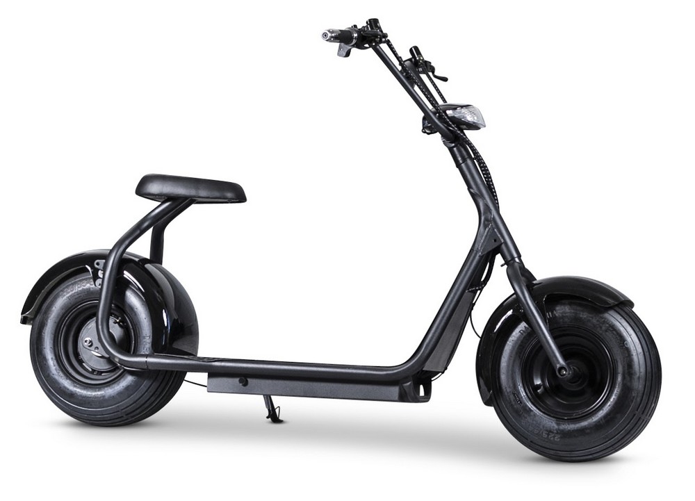 Elscooter Fatbike - 1000W + Reflekterende sele Elscooter Fatbike - 1000W + Reflekterende sele