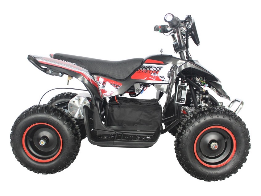 Elektrisk Quad - Sort/rød 500W + Lås kjede Elektrisk Quad - Sort/rød 500W + Lås kjede