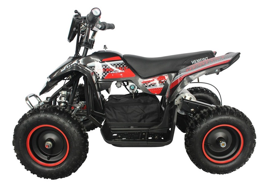 Elektrisk Quad - Sort/rød 500W + Lås kjede Elektrisk Quad - Sort/rød 500W + Lås kjede