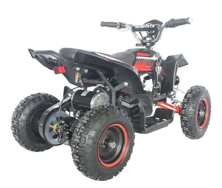 Elektrisk Quad - Sort/rød 500W + Lås kjede Elektrisk Quad - Sort/rød 500W + Lås kjede