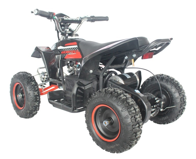 Elektrisk Quad - Sort/rød 500W + Lås kjede Elektrisk Quad - Sort/rød 500W + Lås kjede