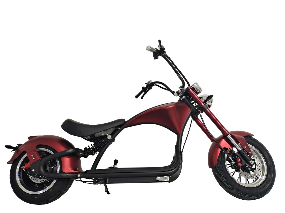 Elscooter Båge - Rød 2000W + Reflekterende sele Elscooter Båge - Rød 2000W + Reflekterende sele