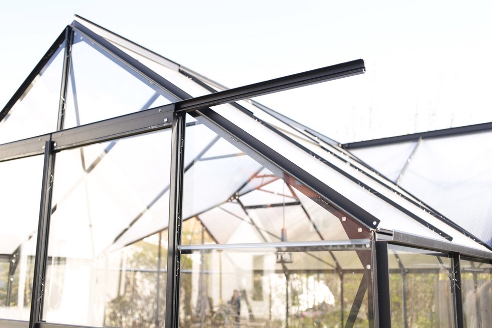 Drivhus Saturnus med herdet glass - 12,8 m² Drivhus Saturnus med herdet glass - 12,8 m²