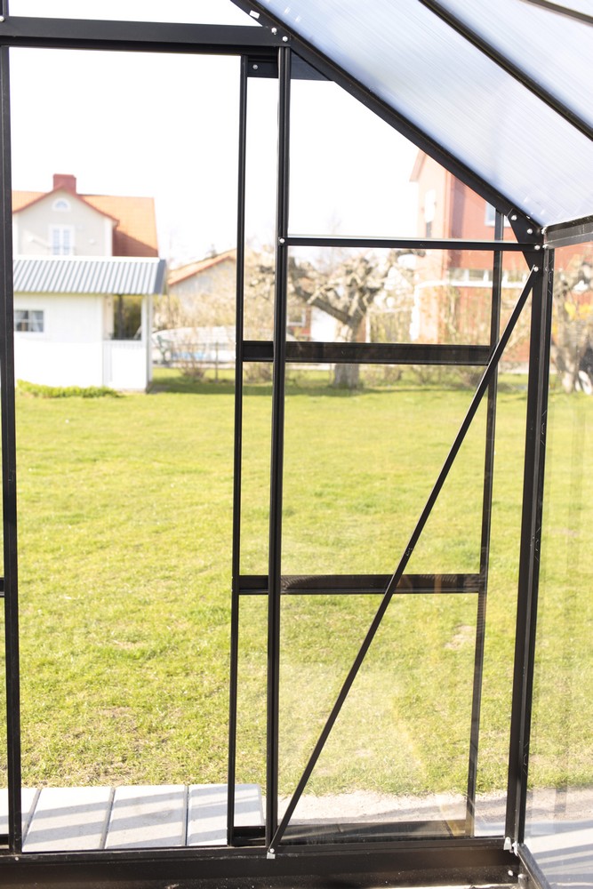 Drivhus Saturnus med herdet glass - 12,8 m² Drivhus Saturnus med herdet glass - 12,8 m²