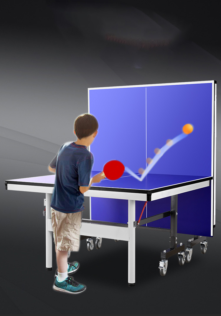 Bordtennisbord Deluxe - Sammenleggbart med hjul