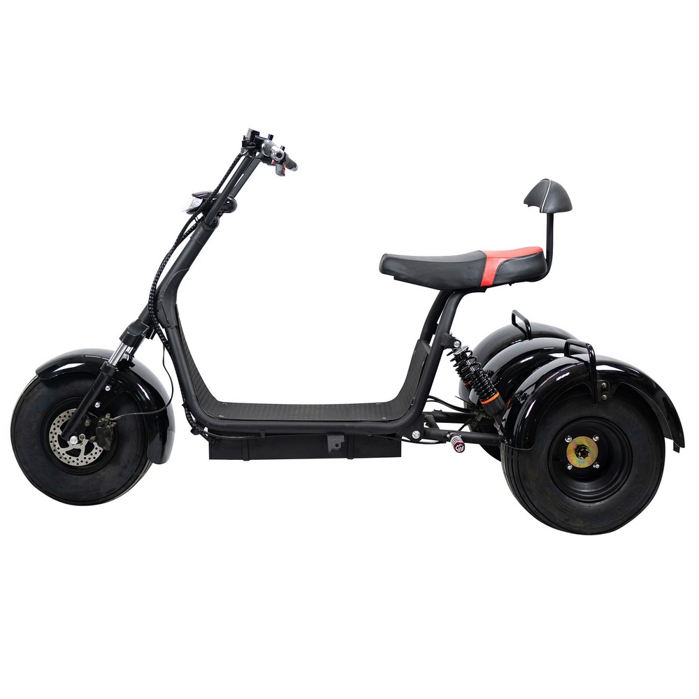 Elscooter Trehjuling - CityCoco 1200W + Lås kjede Elscooter Trehjuling - CityCoco 1200W + Lås kjede
