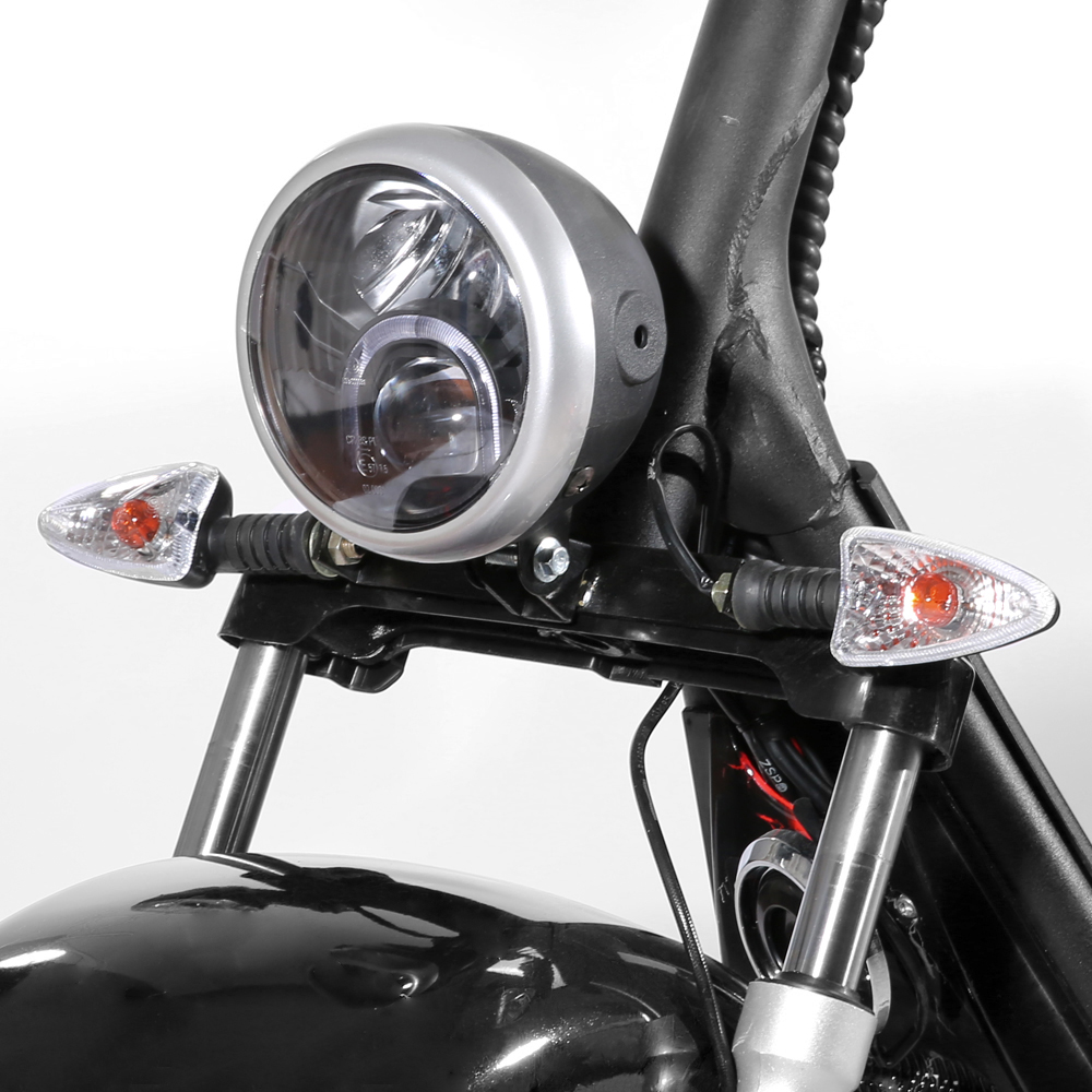 Elscooter Trehjulssykkel - Svart 2000W + L�s kjede