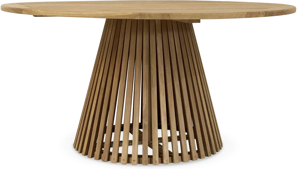 Salt� rundt kjegleformet spisebord D150 cm - Teak