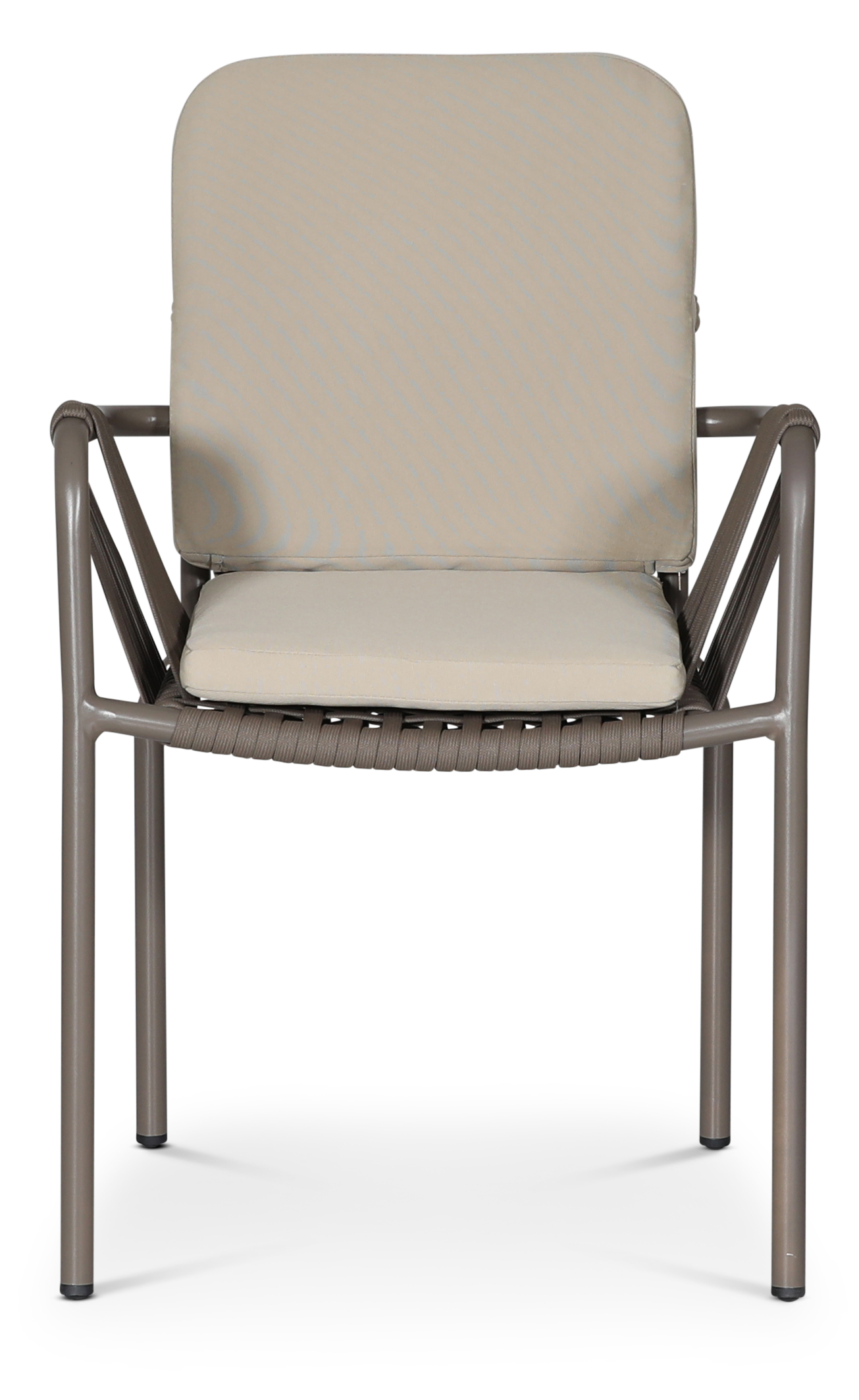 Lincoln stabelbar utestol - Gr� med beige pute