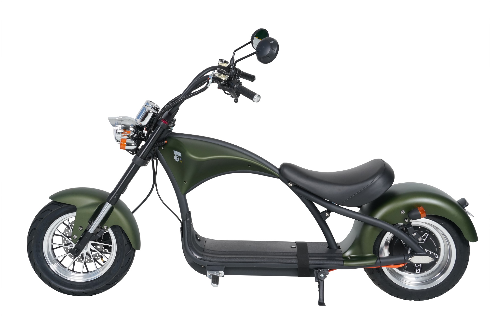 Elscooter Bue - Gr�nn 2000W + Reflekterende sele