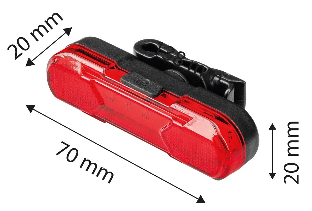 Oppladbart baklys - LED Oppladbart baklys - LED