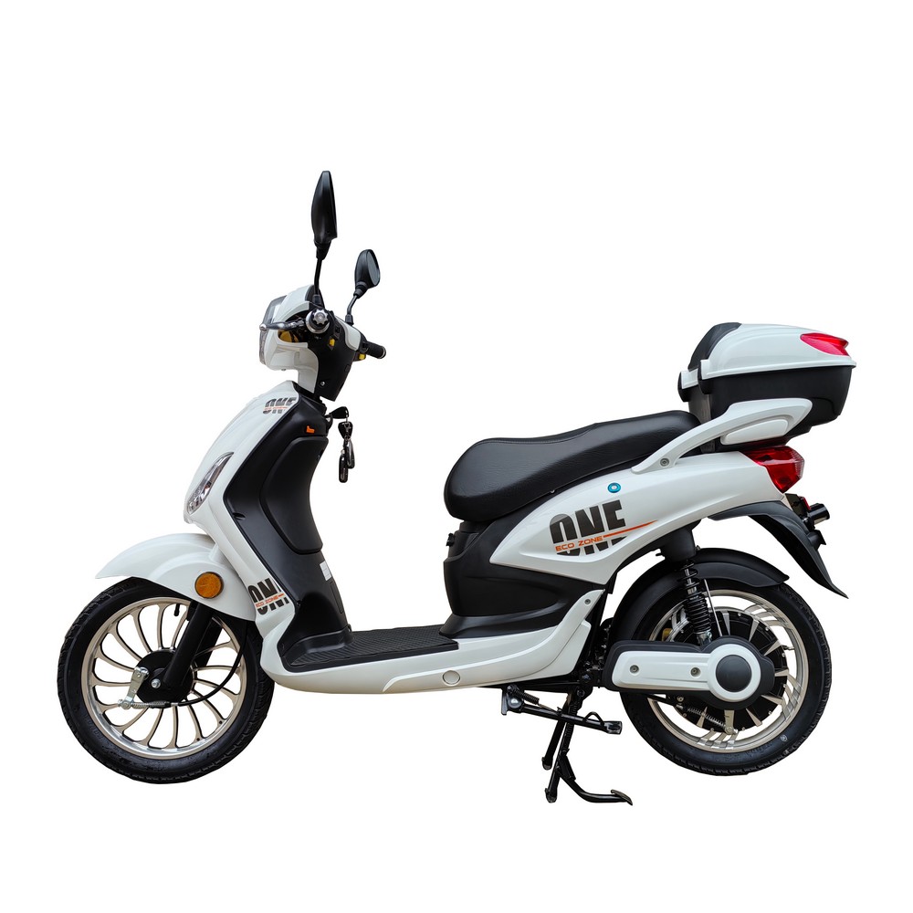 Elmoped 500W - Hvit + Reflekterende sele