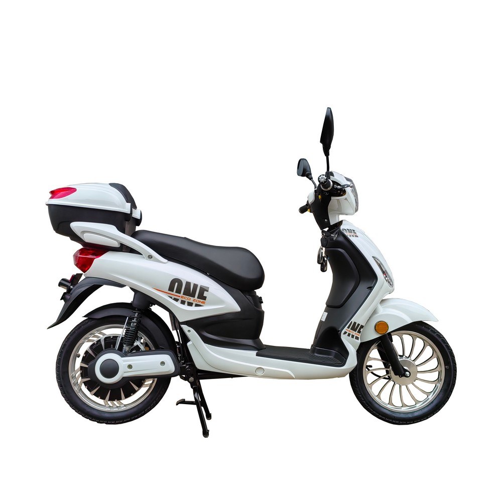 Elmoped 500W - Hvit + Reflekterende sele