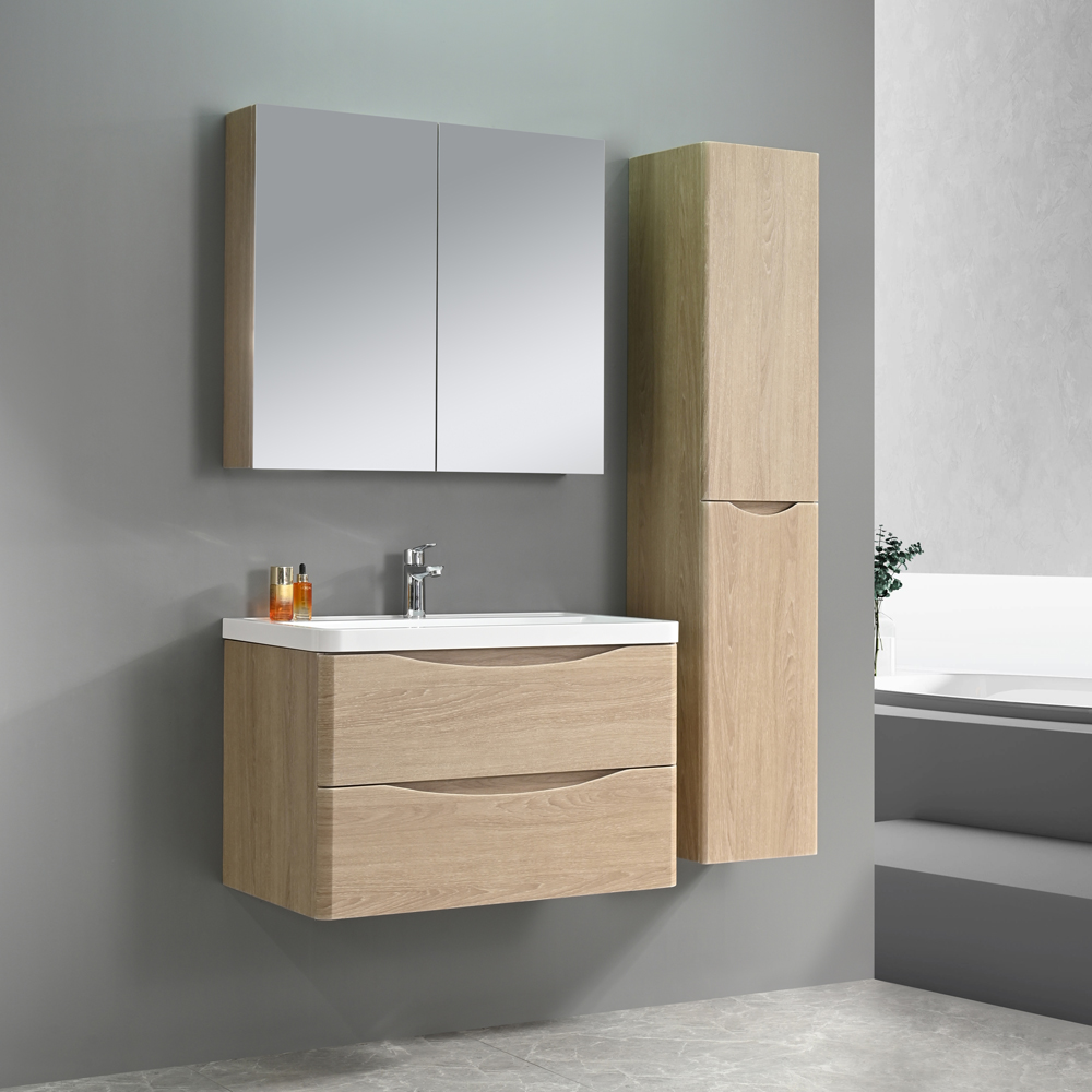 Baderomssett - Sydney 80 cm | treimitasjon | moderne og med smart oppbevaring