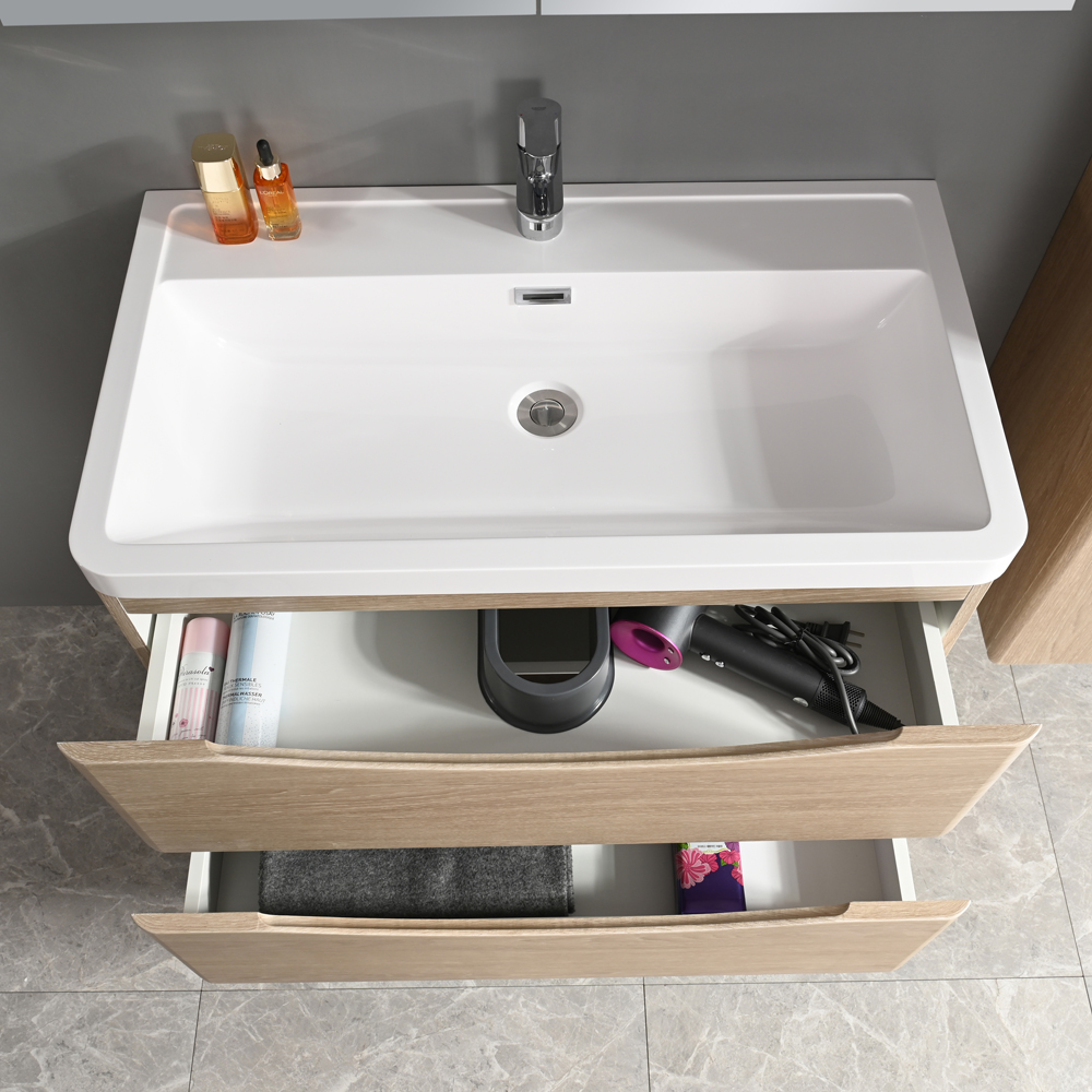 Baderomssett - Sydney 80 cm | treimitasjon | moderne og med smart oppbevaring