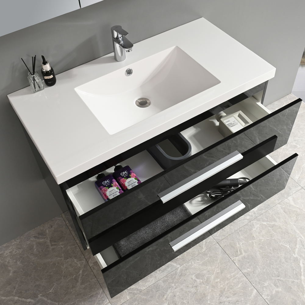 Baderomsm�bel Malaga 90 cm - Sort