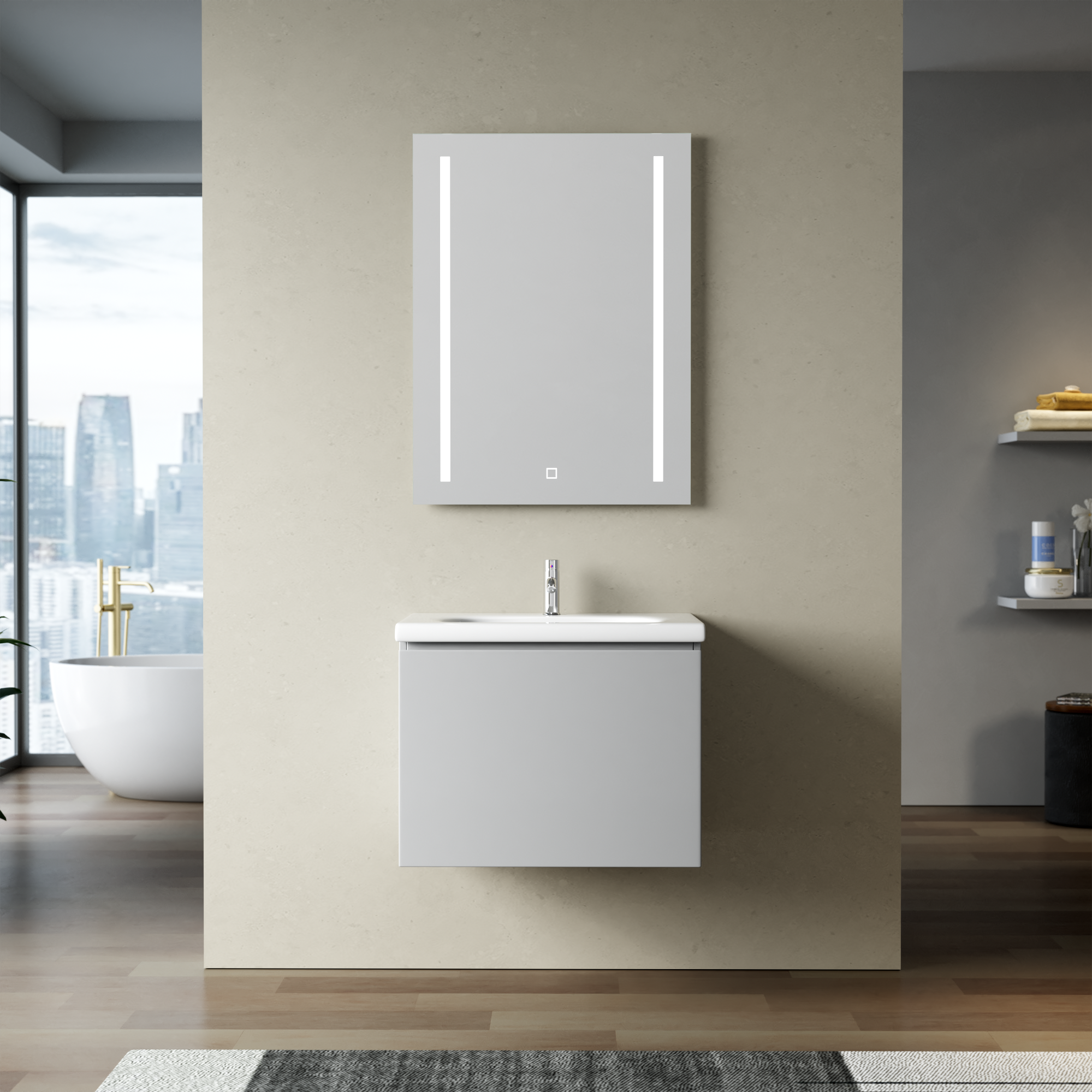 Baderomsm�bler Zeal 60 cm - Lys gr�