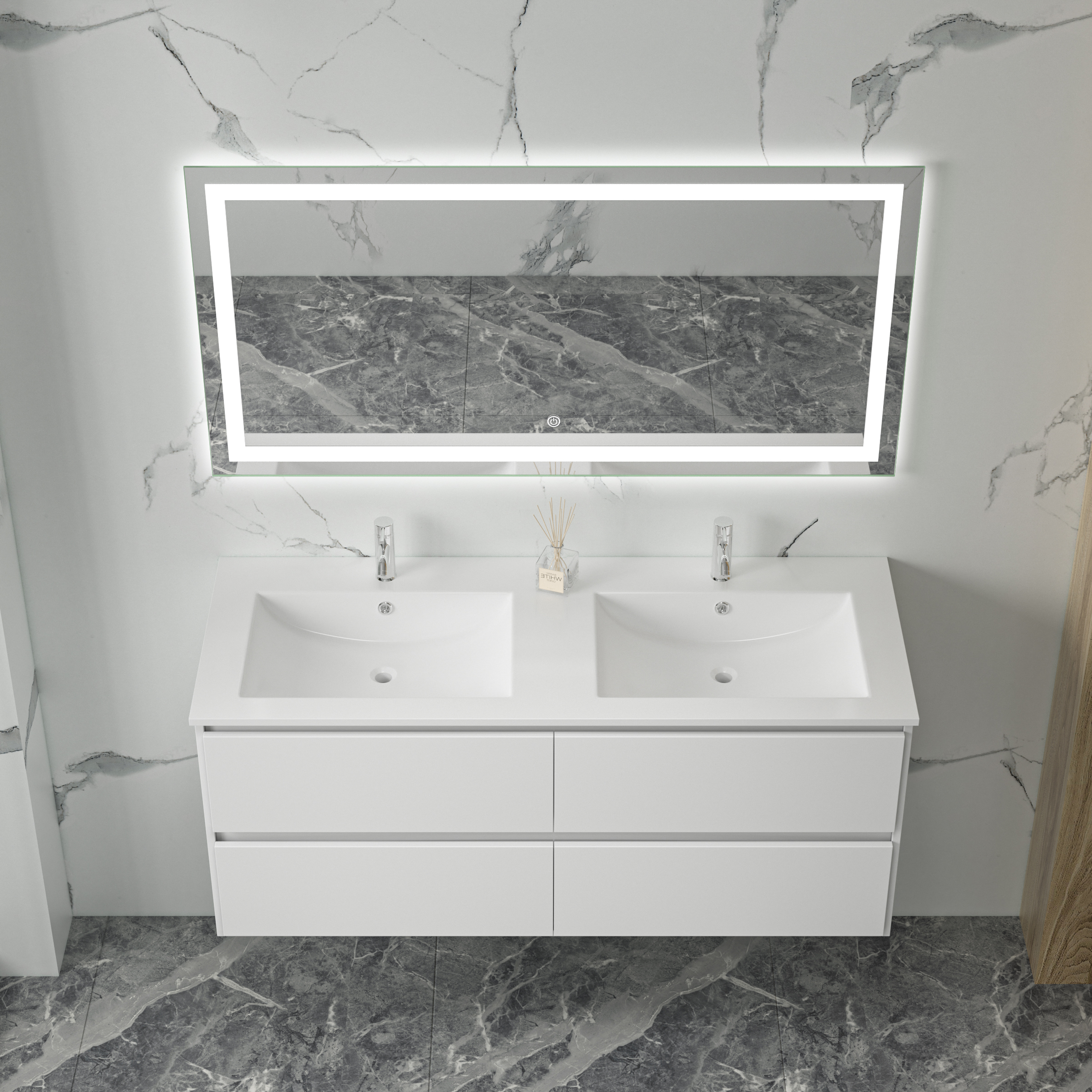 Baderomsm�bler Florence 120 cm - Hvit