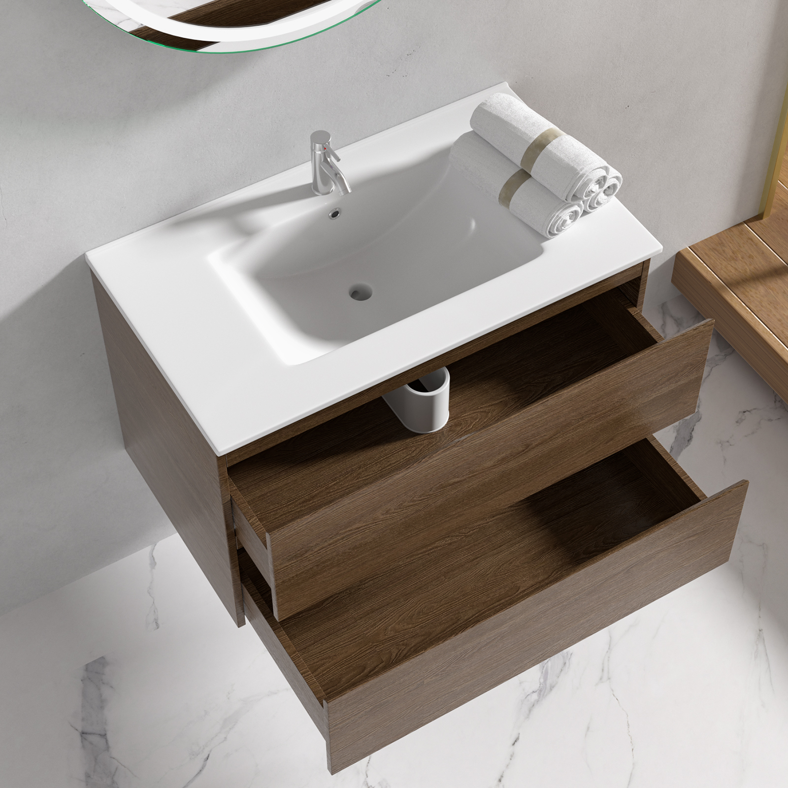 Baderomsm�bler Milan 80 cm - Valn�tt
