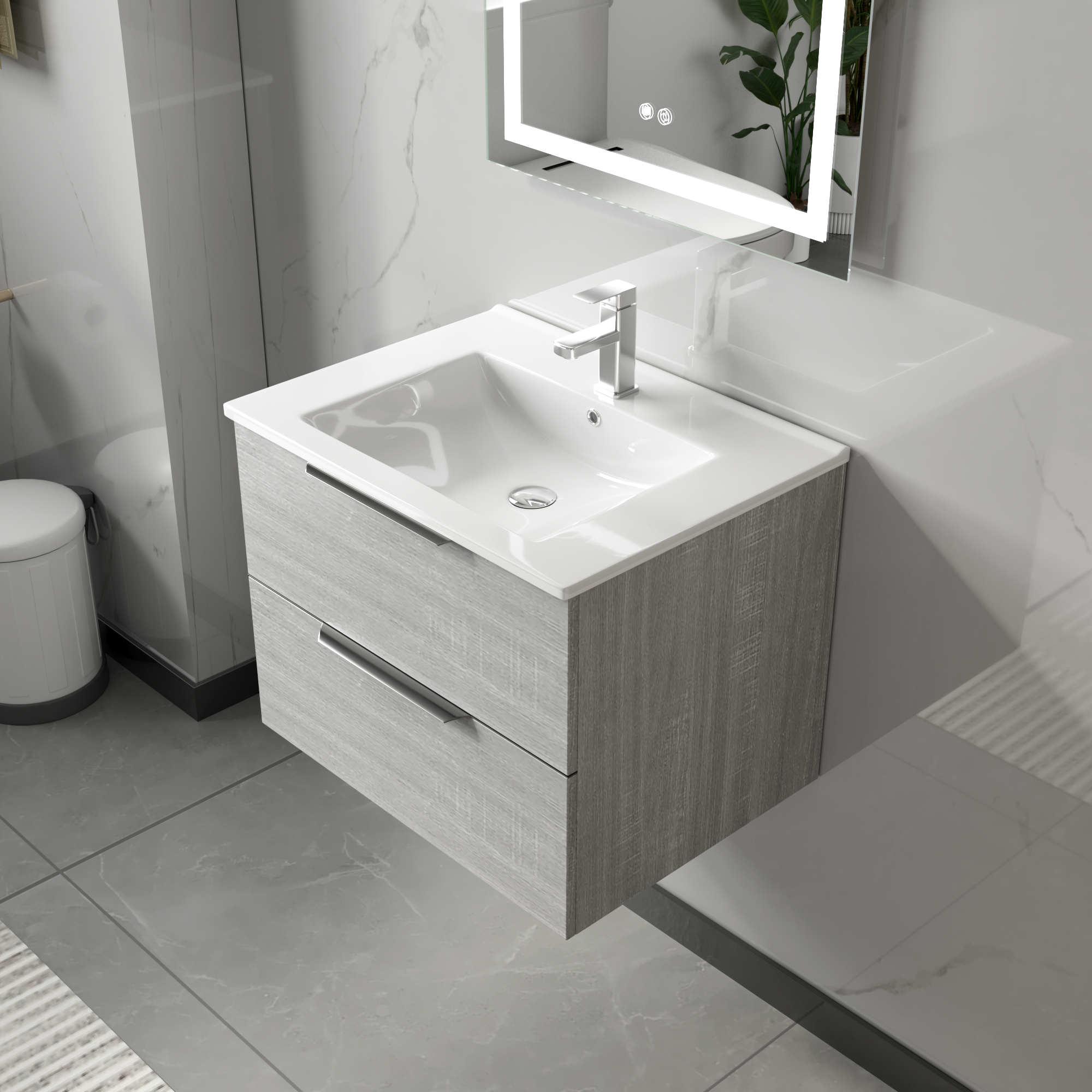 Baderomsm�bler London 60 cm - Betonggr�