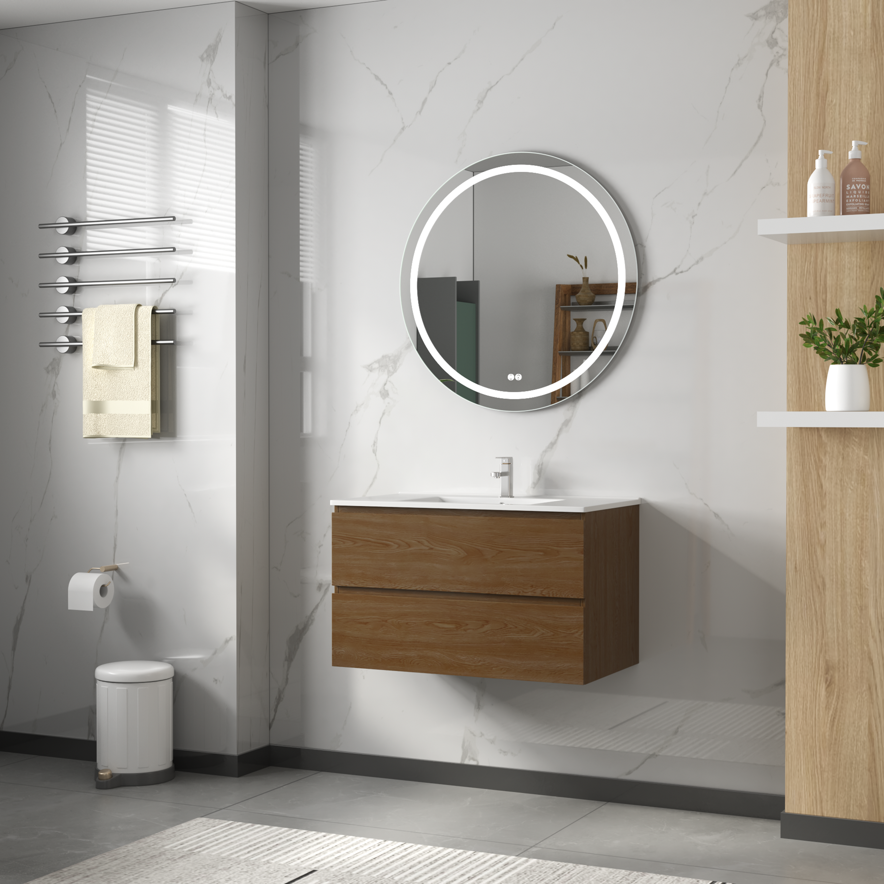 Baderomsm�bler Milan 80 cm - Valn�tt