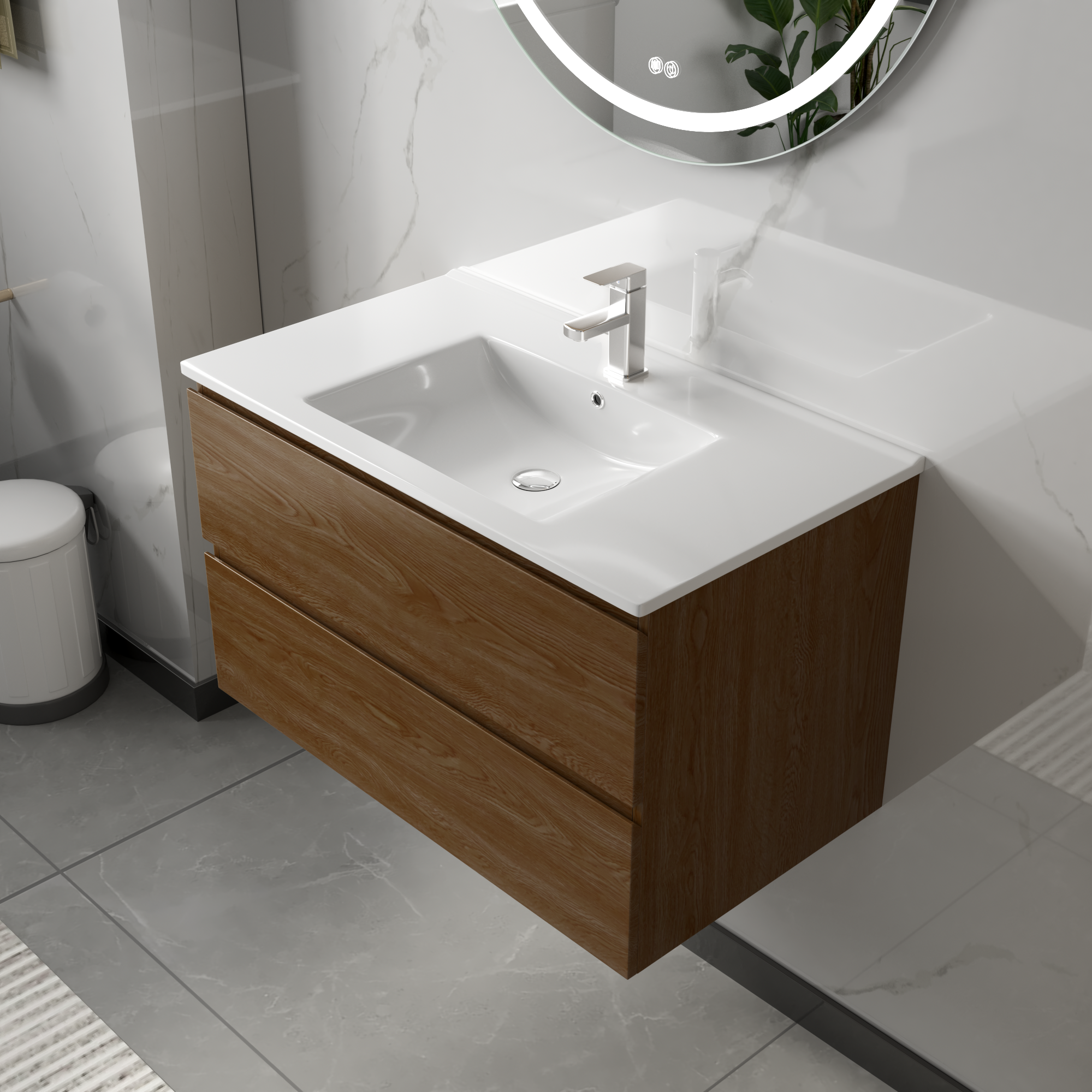 Baderomsm�bler Milan 80 cm - Valn�tt