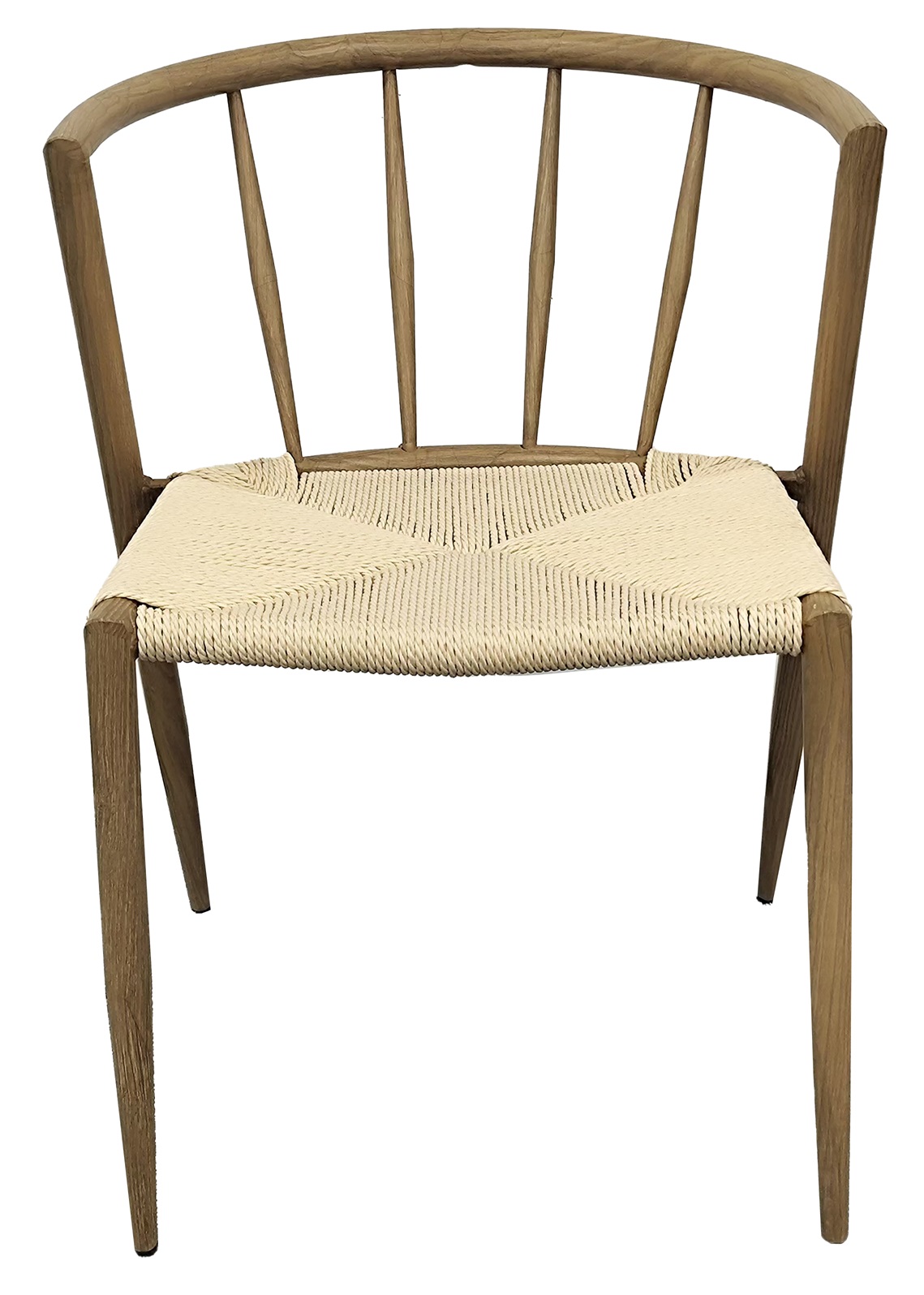 Bella utestol i eikelook med beige tausete Bella utestol i eikelook med beige tausete