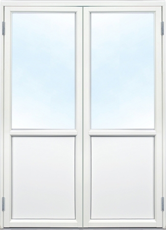 Dobbel Balkongd�r Aluminium 3-lags - U-verdi: 1,1