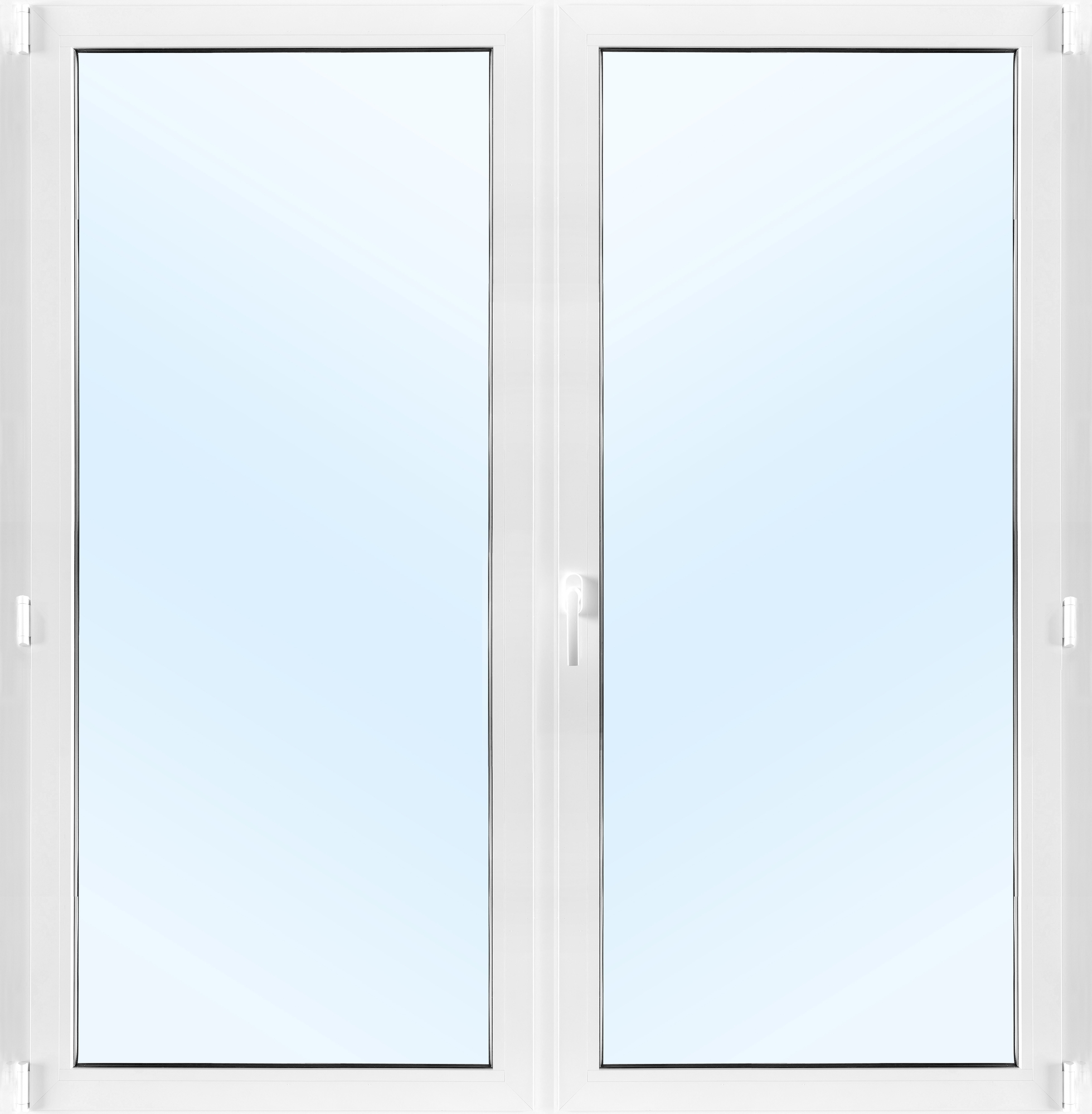 Dobbel balkongdør PVC 2-lags - Innadslående Dobbel balkongdør PVC 2-lags - Innadslående
