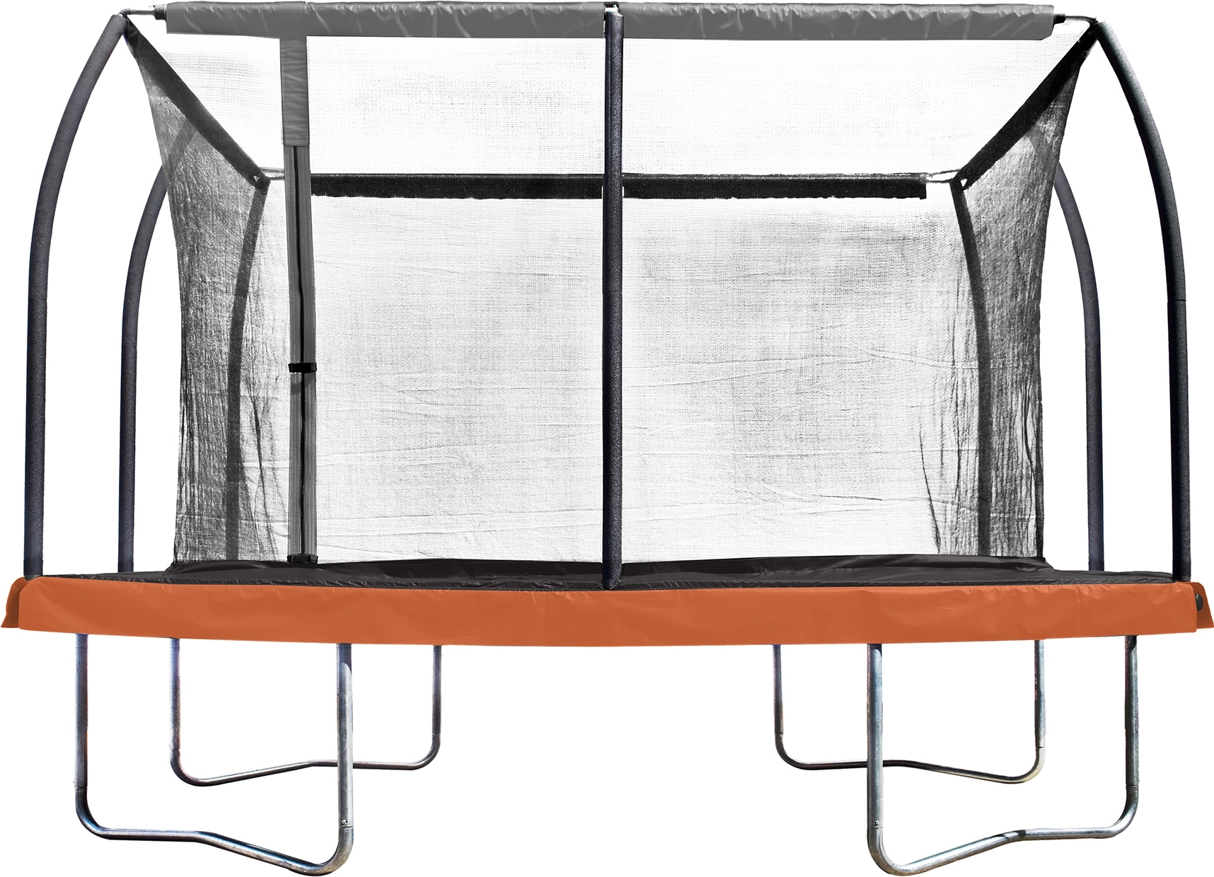 Rektangul�r trampoline med sikkerhetsnett - 366 x 244 cm + Stige til trampoline