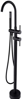 Frittst�ende badekarbatteri Sort