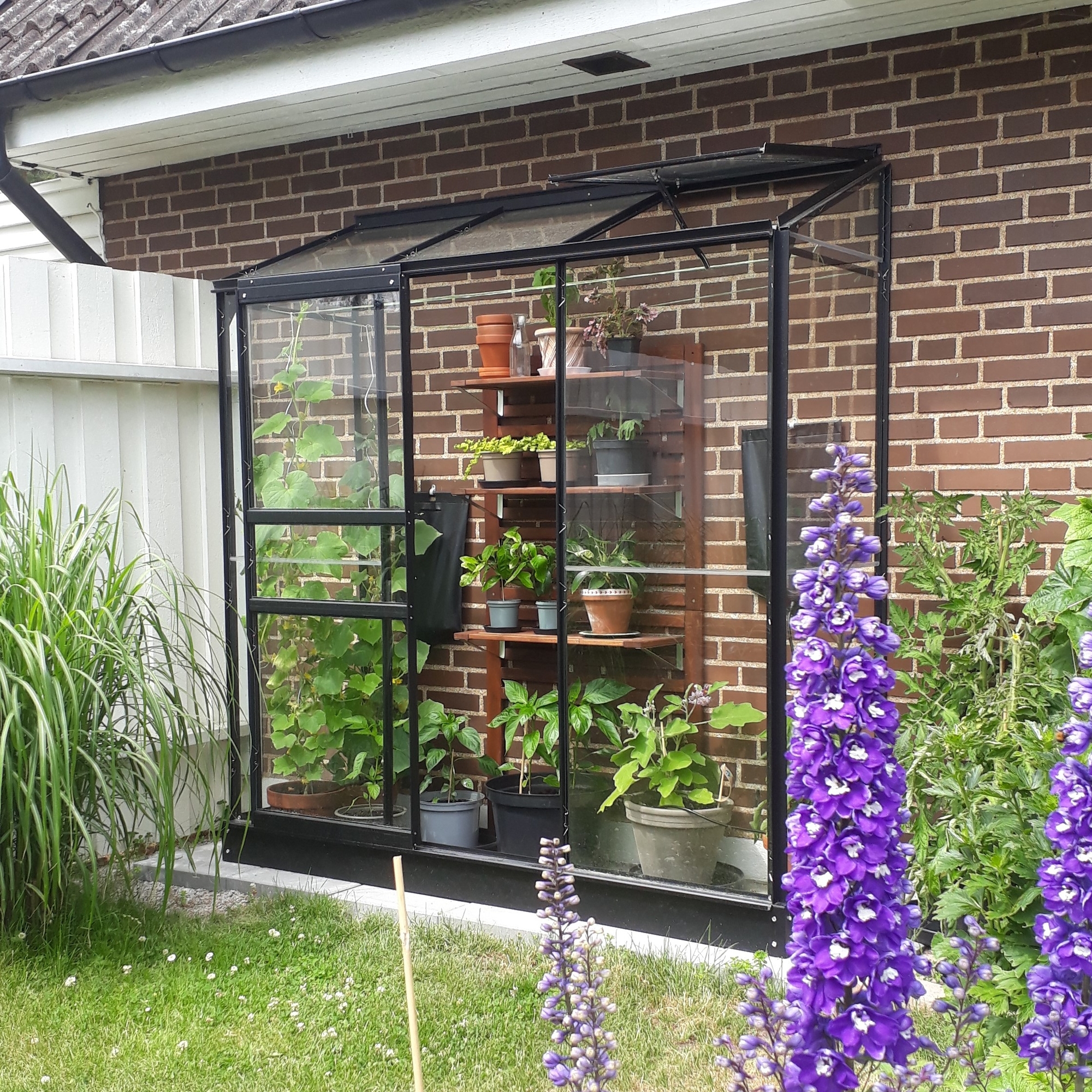 Veggdrivhus Pluto - 1,3 m� - Kanalplast